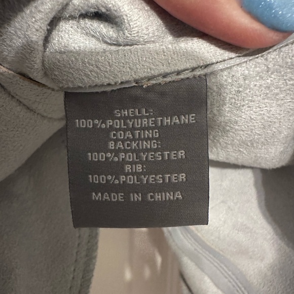 Bagatelle Light Gray Faux Leather Jacket - Picture 4 of 4